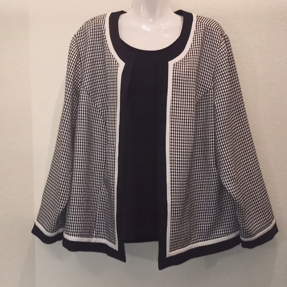 R & K Originals Blue Houndstooth Jacket - Picture 6 of 11